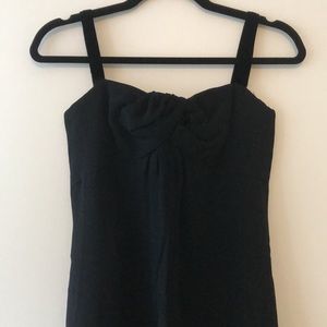 Vintage Nina Ricci Mademoiselle Ricci gathered corset velvet strap maxi dress
